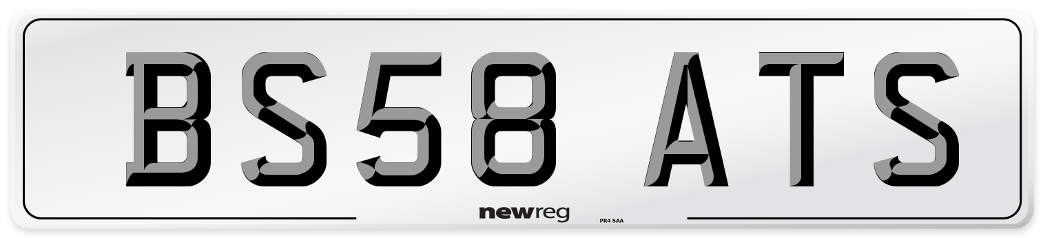 BS58 ATS Number Plate from New Reg